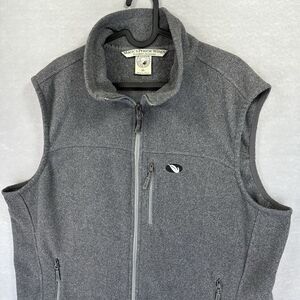 Mack’s Prairie Wings Men's XL Gray Fleece Vest Hunting Multifunctional Full Zip